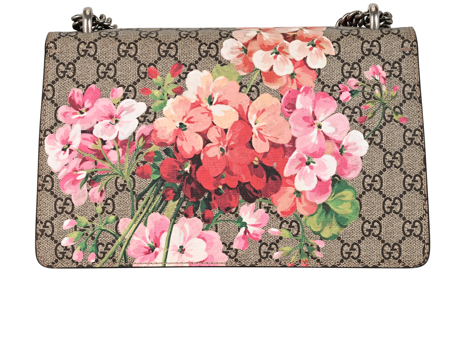 Medium Dionysus Blooms, &pound;795, Handbags, Beige/Pink, Canvas, Back view